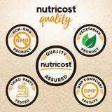 Nutricost polvo mezclado en batido verde, inclusión invisible y práctica