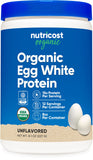 Nutricost envase frontal sin sabor mostrando etiqueta y beneficio proteína limpia