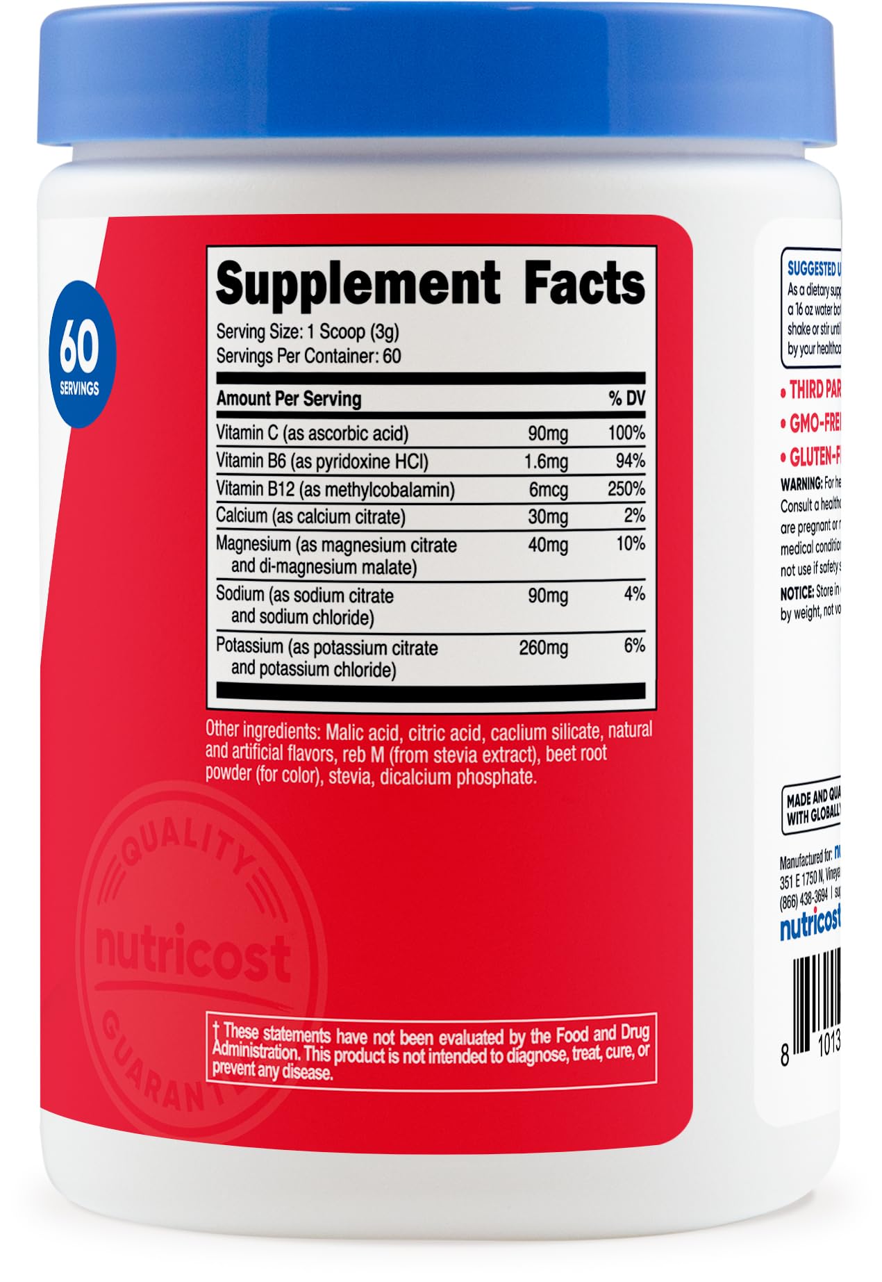 Nutricost producto en escenario deportivo, apoyo a la hidratación durante entrenamiento