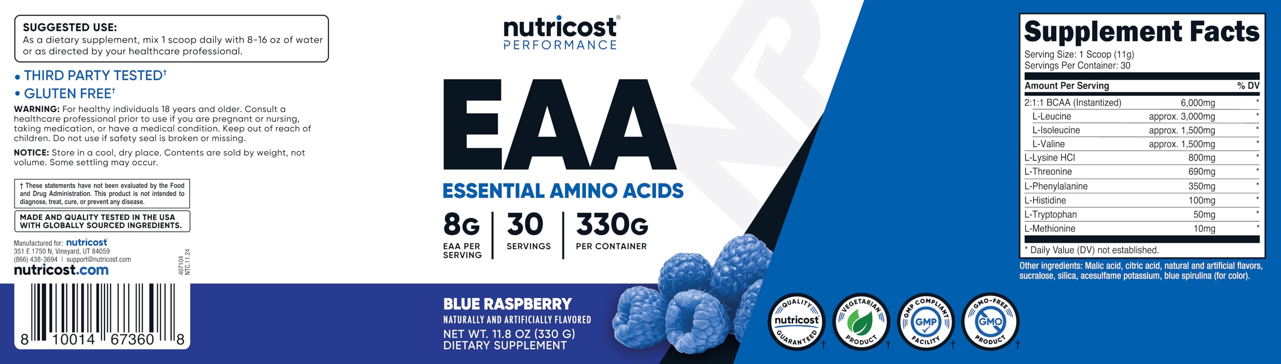 Nutricost en bolsa junto a pesas representando uso antes y después