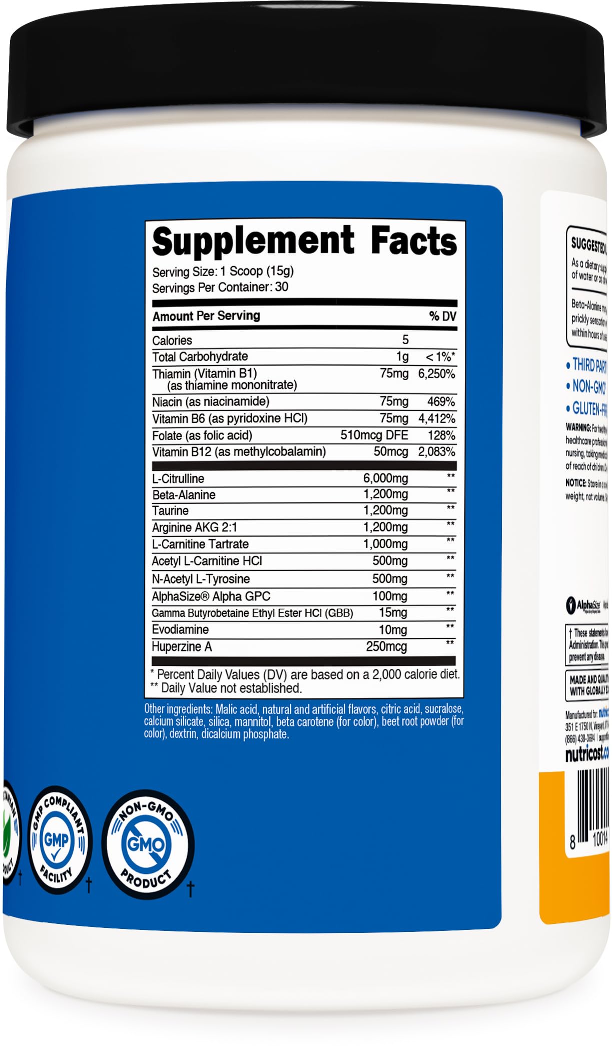 Nutricost en entorno de gimnasio atleta usando producto beneficio energía estable