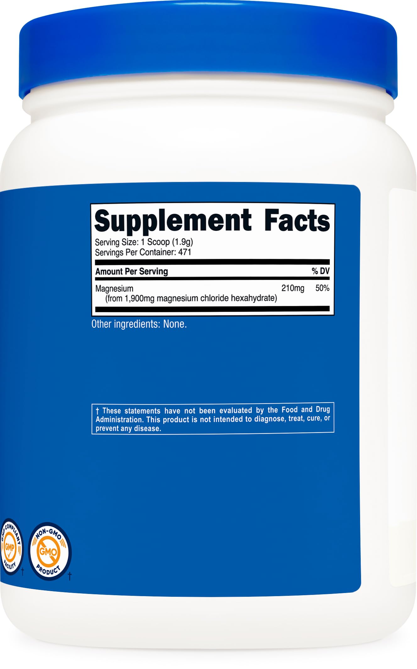 Nutricost etiqueta con certificaciones y lista de ingredientes, aporta confianza sobre calidad