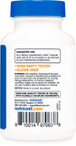 Nutricost etiqueta con información de 500 mg y certificaciones