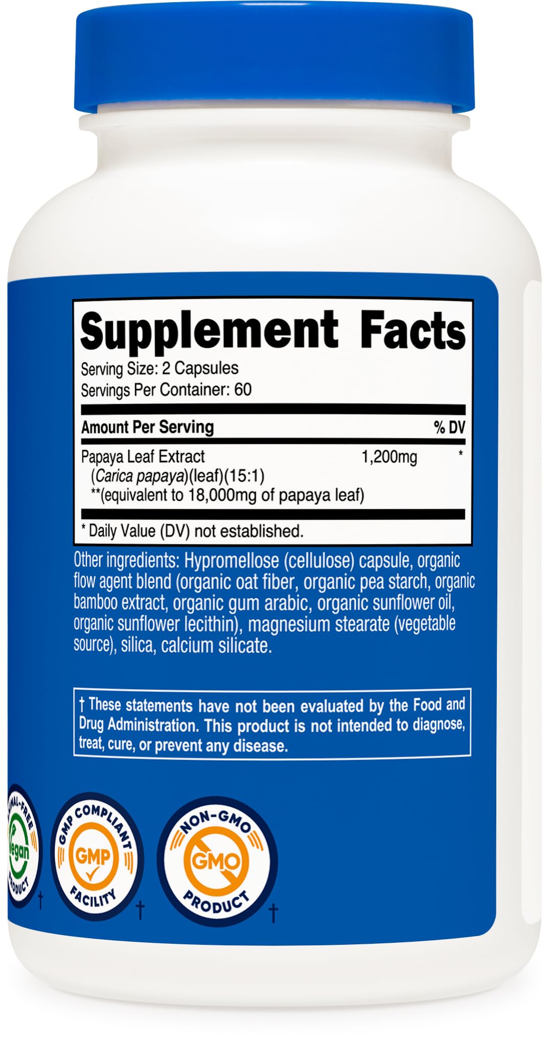 Nutricost etiqueta de ingredientes y certificaciones para confianza