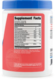 Nutricost etiqueta con información nutricional y ingredientes claros