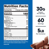 Nutricost etiqueta nutricional destacando 30 g proteína por servicio