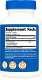 Nutricost etiqueta nutricional legible mostrando 6 mg por porción y certificaciones