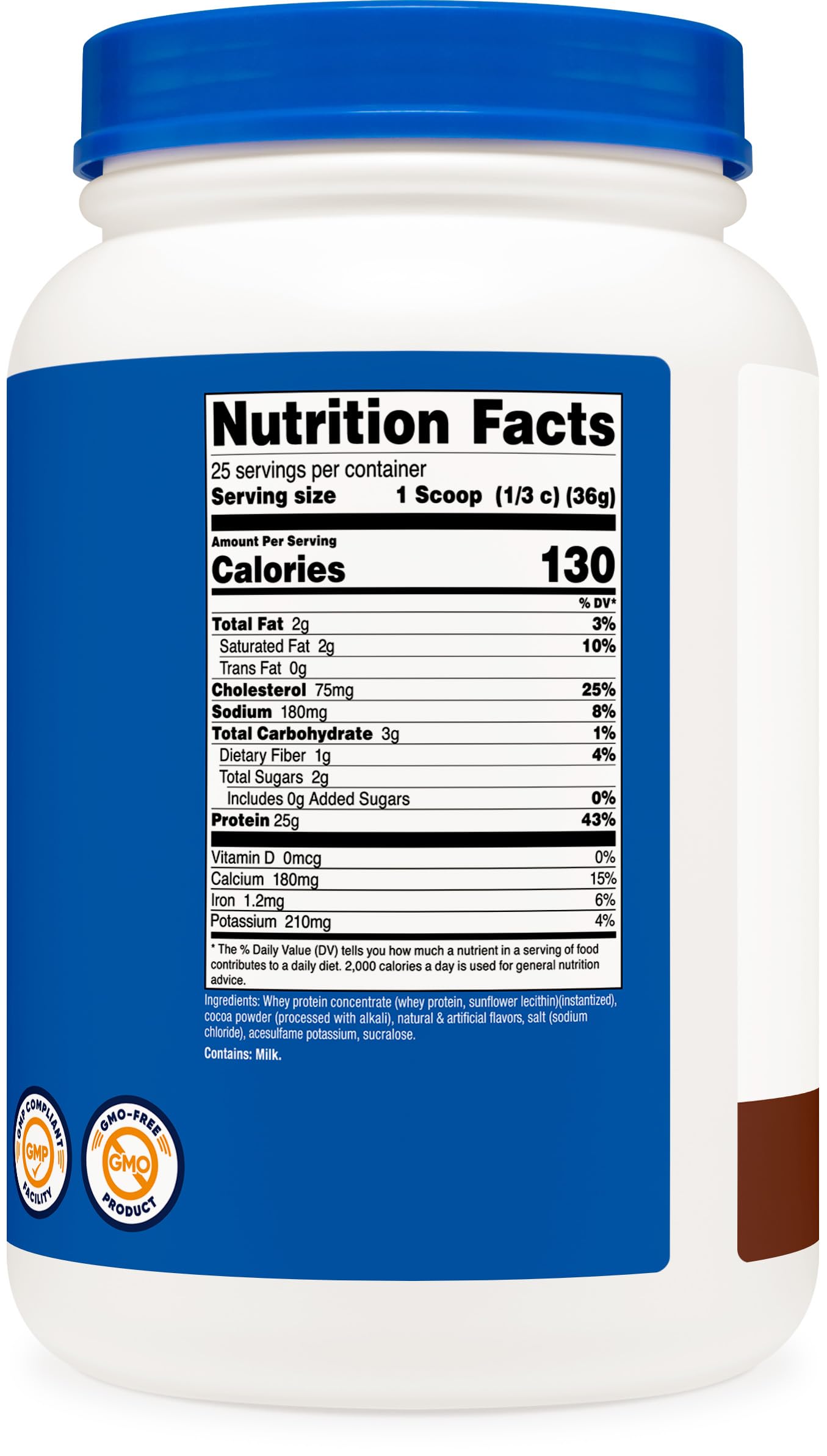 Nutricost etiqueta nutricional detalle transparencia de ingredientes