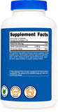 Nutricost etiqueta nutricional enfocada en 1000 mg vitamina C y 45 mg zinc