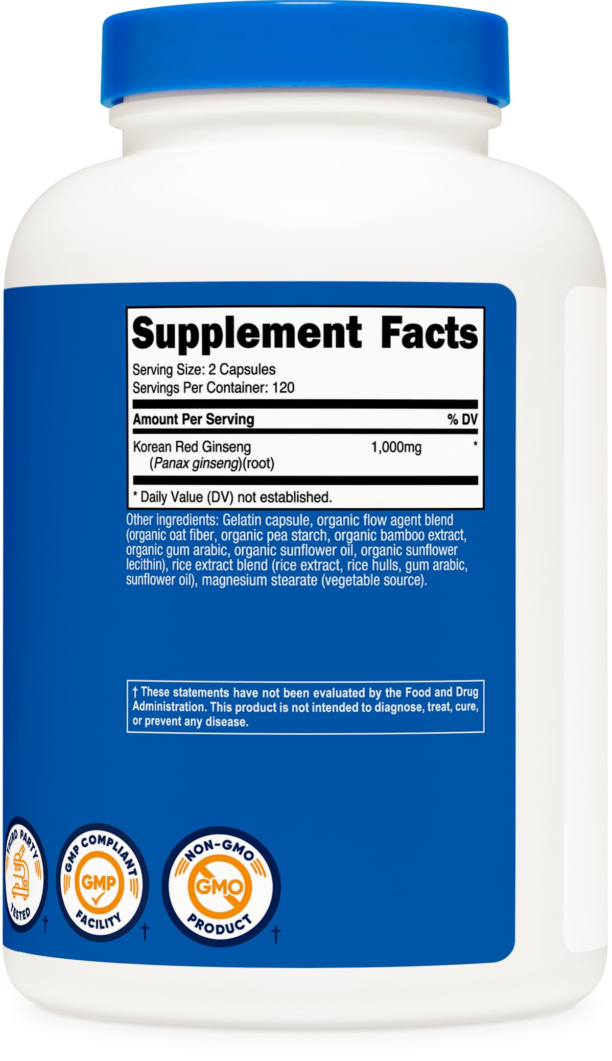 Nutricost etiqueta nutricional legible para confianza en calidad