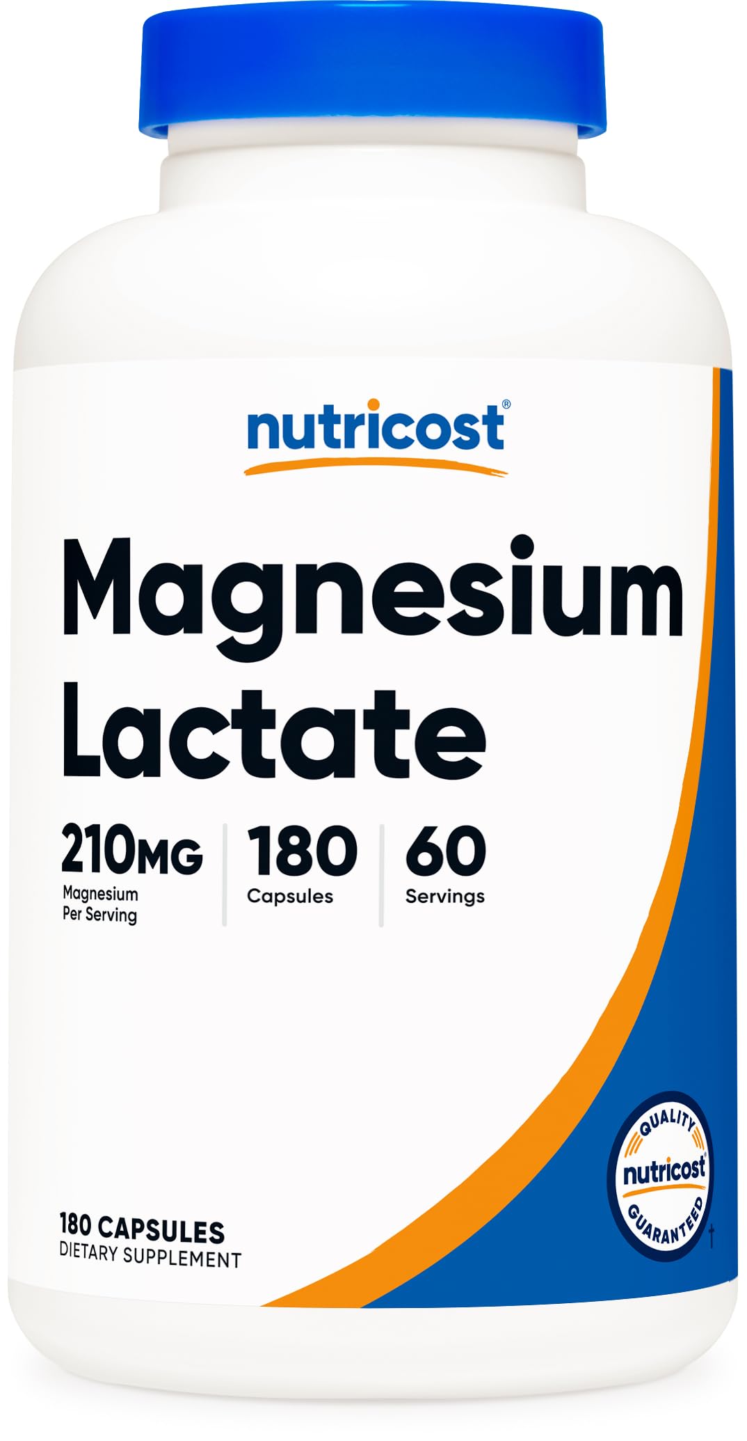 Nutricost frasco delante mostrando el envase y beneficios de dosificación