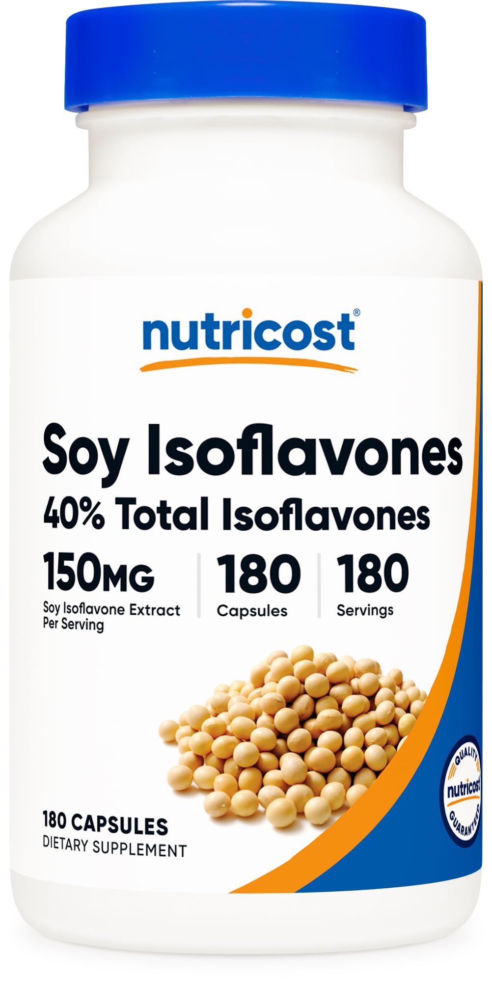 Nutricost frasco frente mostrando etiqueta y beneficios