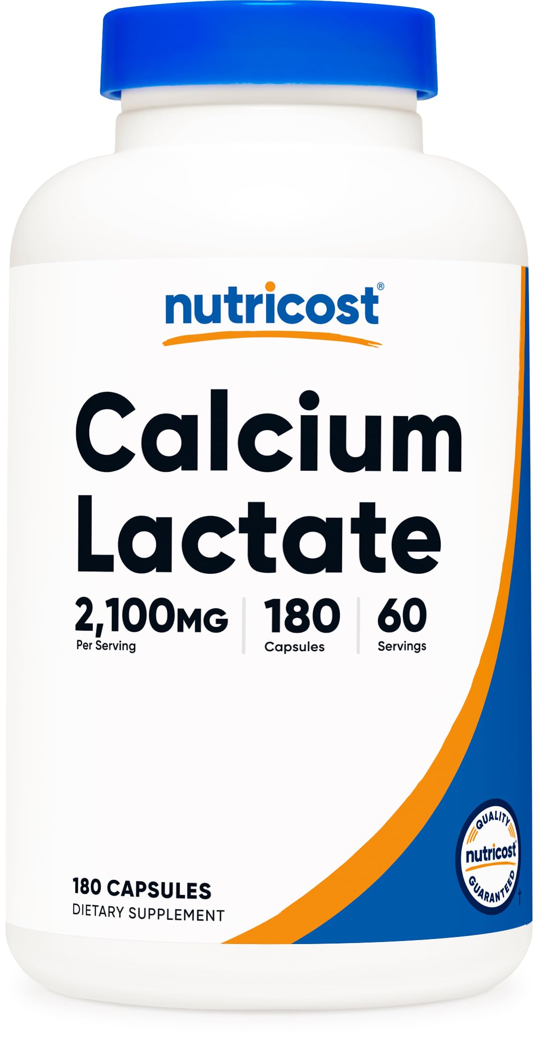 Nutricost frasco frontal mostrando el producto y ventajas claras