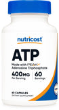 Nutricost frasco frontal mostrando 60 cápsulas y etiqueta clara