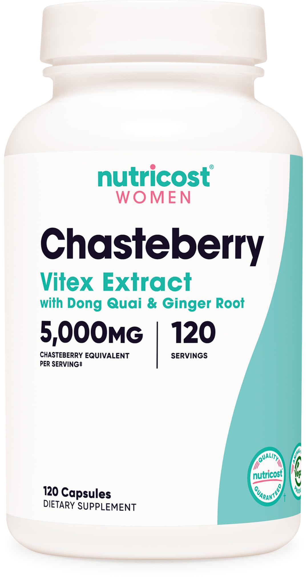 Nutricost frasco frontal mostrando diseño y cantidad, confianza en calidad