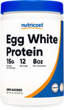 Nutricost frasco frontal mostrando diseño y tamaño, confianza en calidad