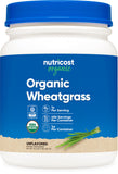Nutricost frente del envase mostrando el sello orgánico y beneficio de pureza