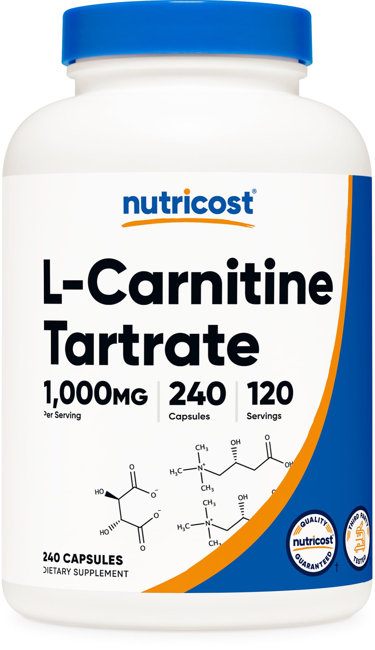 Nutricost envase frontal mostrando concentración y cantidad para confianza