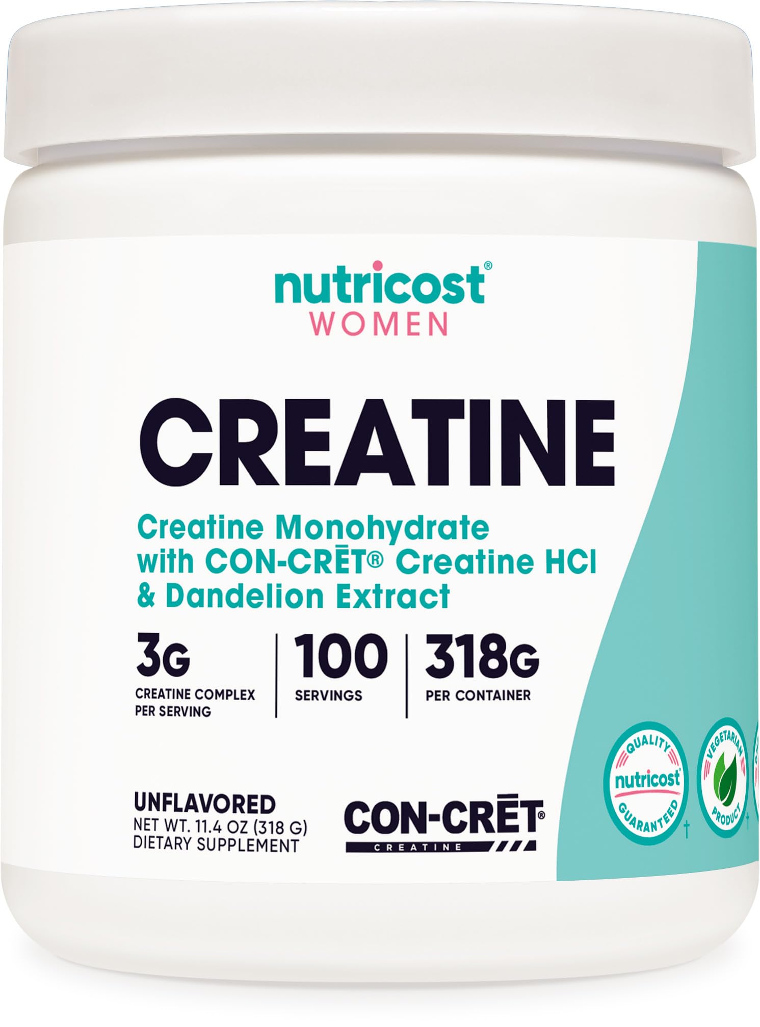 Nutricost frente del envase mostrando 100 servicios y beneficios claros