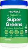 Nutricost frente del envase mostrando la etiqueta y beneficios