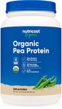 Nutricost envase frontal mostrando etiqueta orgánica y tamaño 2 lbs
