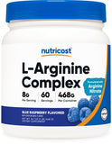 Nutricost envase frontal Blue Raspberry mostrando etiqueta y beneficios