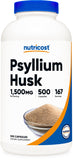 Nutricost frasco frontal mostrando 500 cápsulas y etiquetado claro
