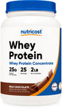 Nutricost envase frontal chocolate muestra presentación y conveniencia