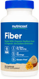Nutricost frasco frontal mostrando 150 cápsulas y certificación CCOF
