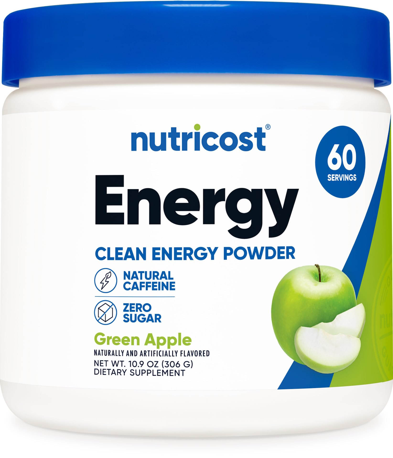 Nutricost envase frontal mostrando etiqueta clara y confianza