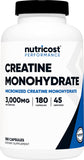 Nutricost frasco frontal mostrando diseño y beneficio conveniencia