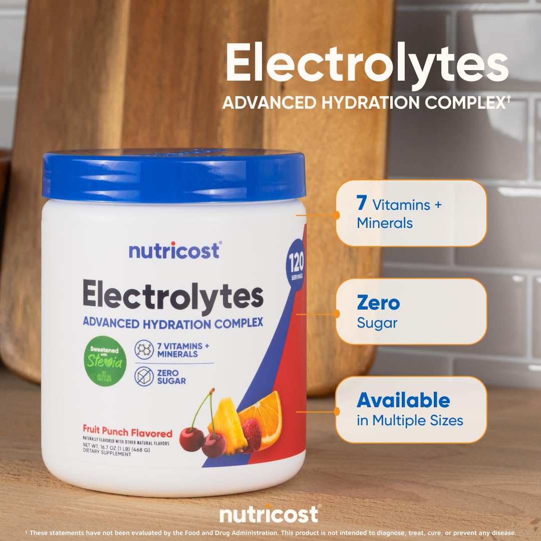 Nutricost porción medida en cuchara para preparar la cantidad correcta