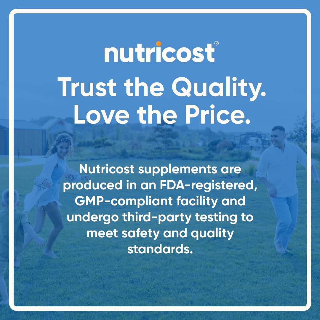 Nutricost sello GMP en etiqueta que indica control de calidad y seguridad