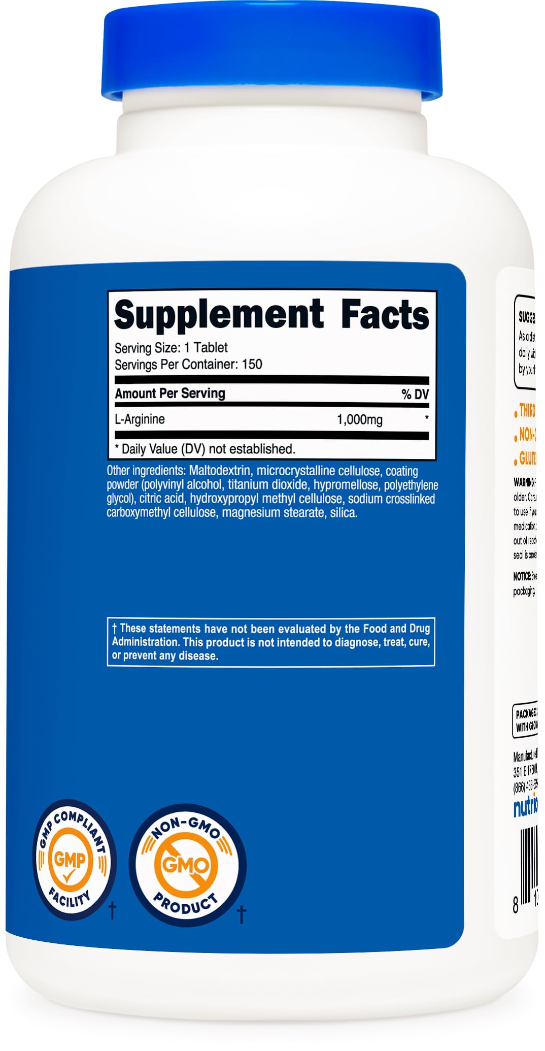 Nutricost L-Arginine en ambiente fitness como suplemento práctico diario