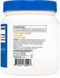 Nutricost L-Arginine etiqueta con información nutricional y certificaciones