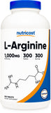 Nutricost frasco frontal mostrando 300 tabletas y portada clara del producto