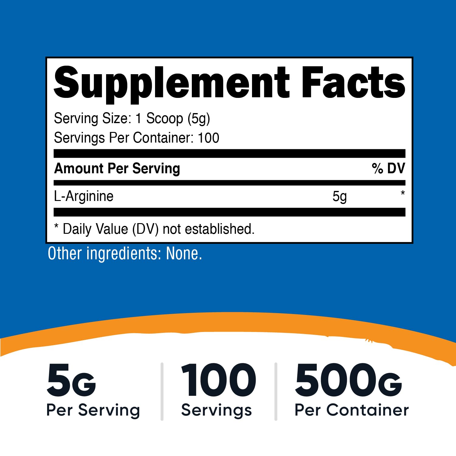 Nutricost L-Arginine polvo textura cercana mostrando disolución fácil