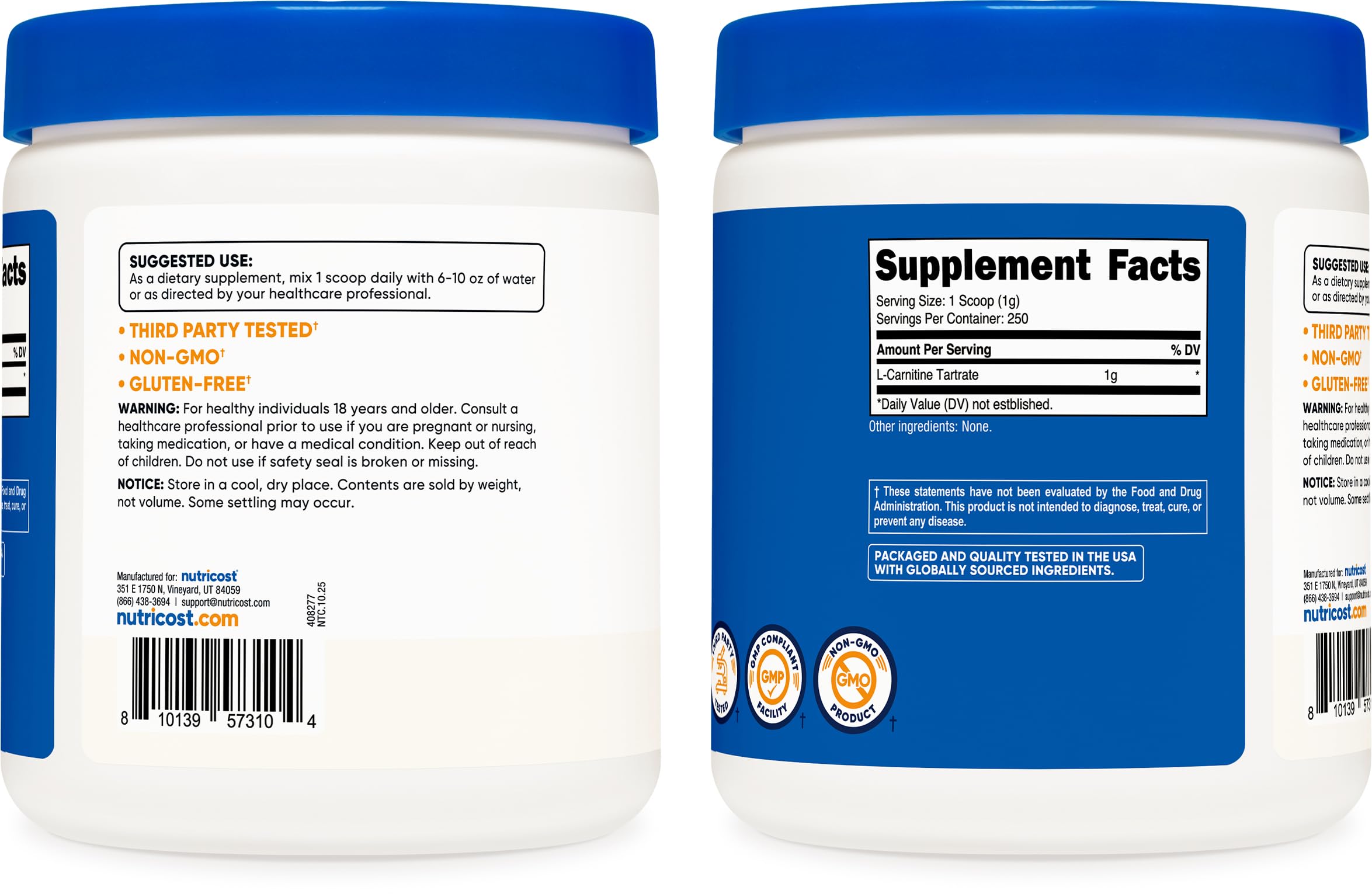 Nutricost mezclado en batido post-entreno lista para consumir rápidamente