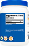 Nutricost L-Citrulline Malate comparación de tamaño del envase y raciones
