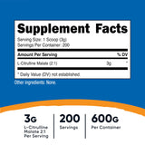 Nutricost L-Citrulline Malate textura del polvo fina y fácil disolución