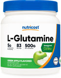 Nutricost envase frontal 500 g mostrando sabor manzana verde y presentación clara