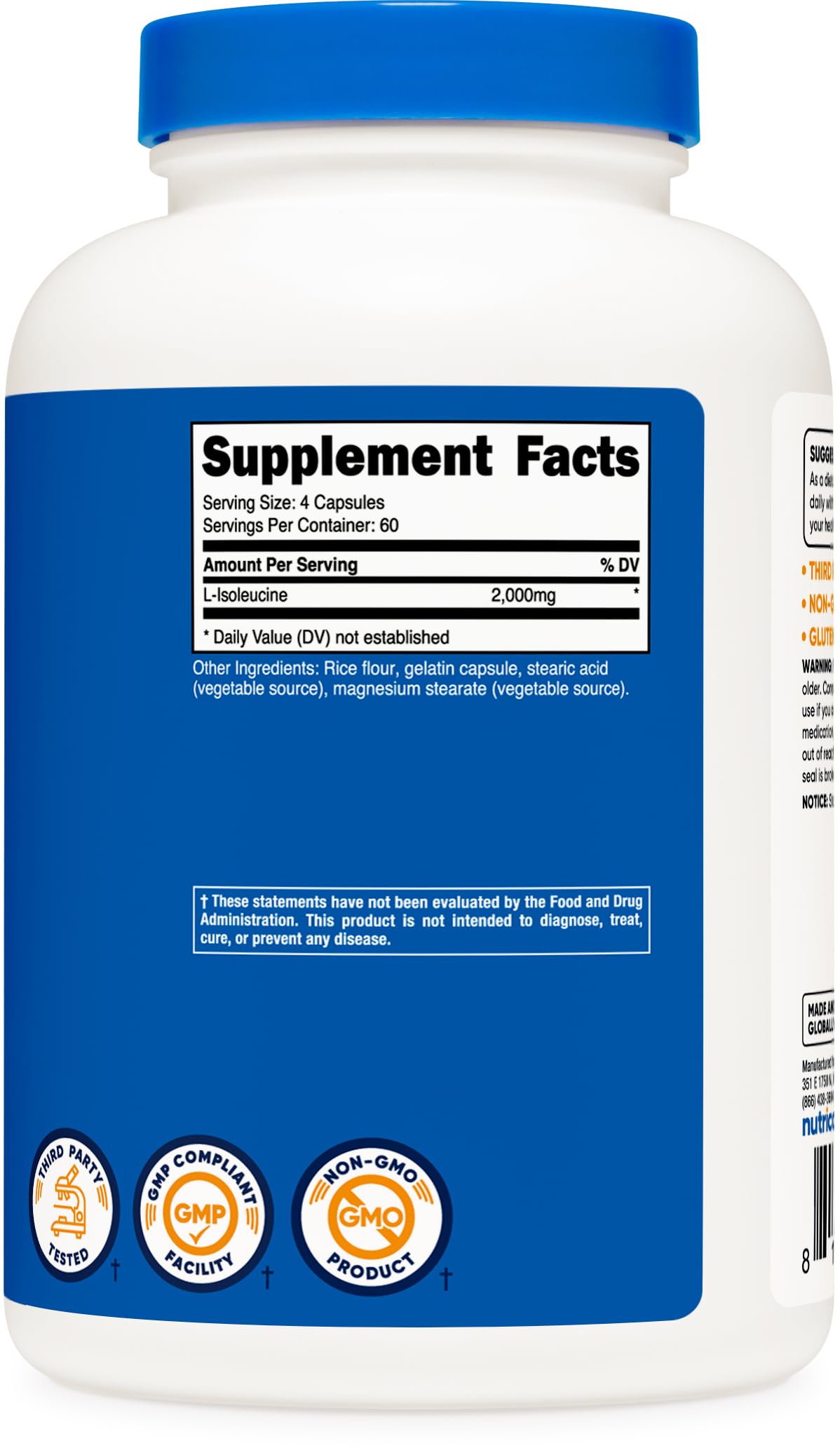 Nutricost producto en uso durante entrenamiento para apoyo en rutina