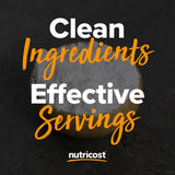Nutricost comparación del tamaño del envase para planificar porciones