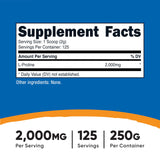 Nutricost textura del polvo de L-Proline para mezclas sin sabor
