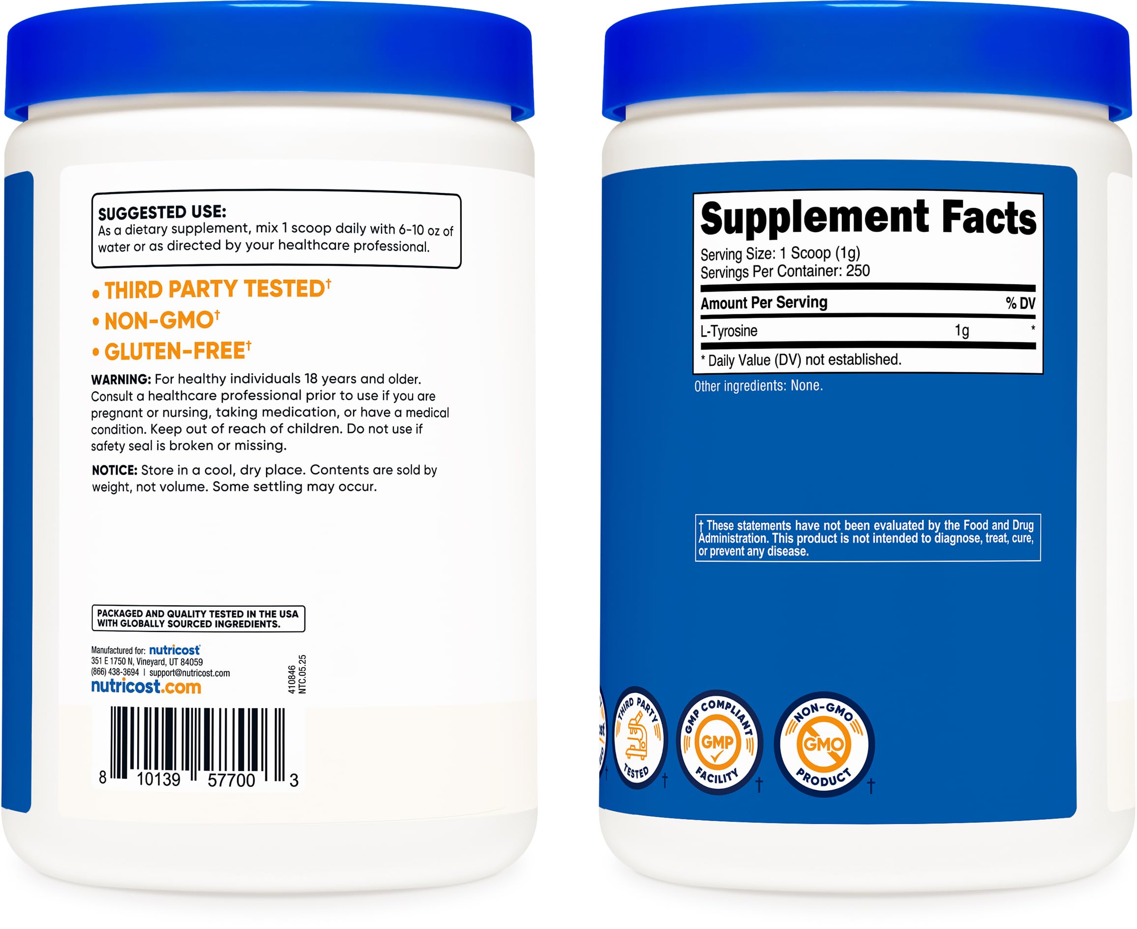 Nutricost producto en escena saludable sugiriendo uso diario fácil
