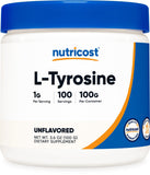 Nutricost frasco frontal mostrando etiqueta clara y beneficios