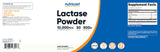Nutricost lactase comparado con otros objetos para visualizar el tamaño