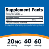 Nutricost primer plano de softgel mostrando textura y fácil ingestión
