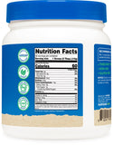 Nutricost frasco de 1 lb para comparar tamaño y planificar porciones