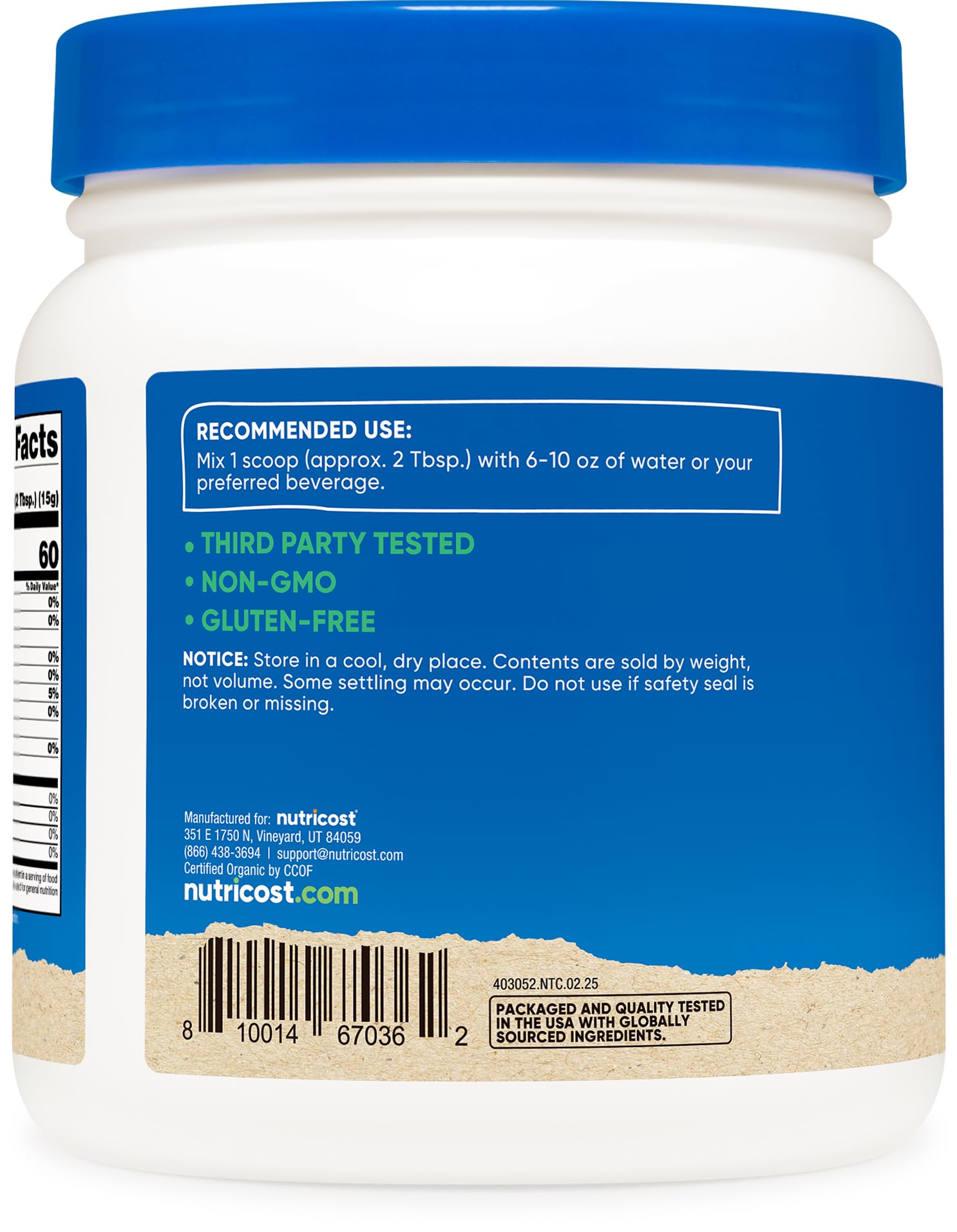 Nutricost batido deportivo con maltodextrina para energía rápida al entrenar